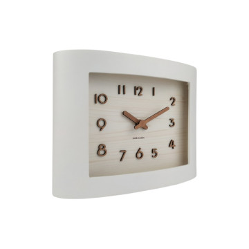 Stolové hodiny Karlsson 5961WH, 17cm